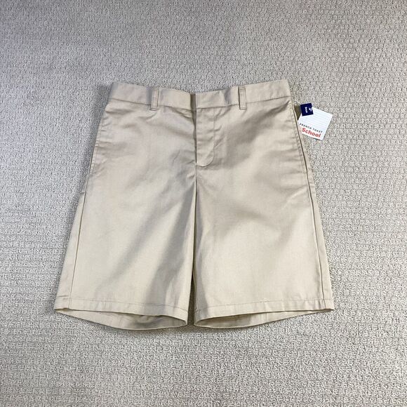 French Toast School Uniform Khaki Shorts -‎ Adjustable Waist - Boys Husky - Picture 1 of 6